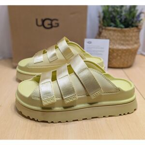 UGG Golden Apple GoldenGlow Platform Lug Sole Slide Sandals Women's Size 9 NIB
